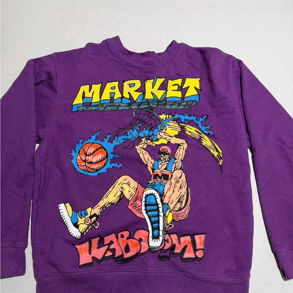 Market 'Slam Dunk'‎ pullover purple Sweatshirt, men's medium #118